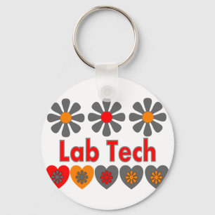 Chaveiro Flores RETROS da tecnologia do laboratório