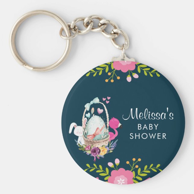 Chaveiro Flores Rosa, Ovos, Flamingo E Coalhada (Frente)