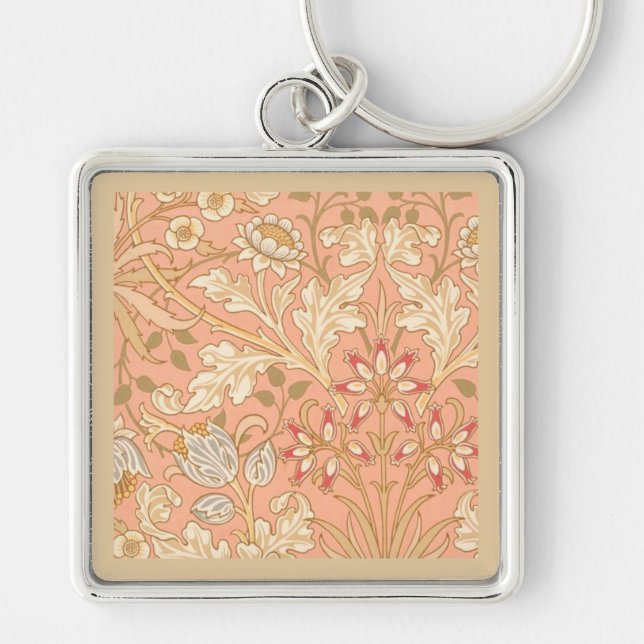 Chaveiro Flores Rosa Pastel (Frente)