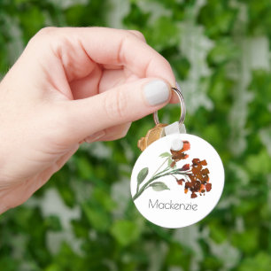 Chaveiro Flores Russas Selvagens   Alfândega de Boêmia Lara