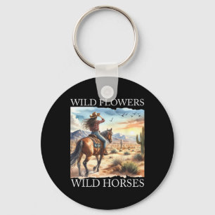 Chaveiro Flores Selvagens de Cavalos Soltos - Ho Selvagem
