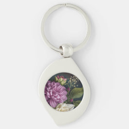 Chaveiro Flores Vintage Escuras