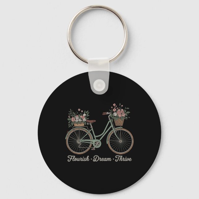 Chaveiro Florescer Sonho Prosperar Floral Bicicleta Trump S (Frente)