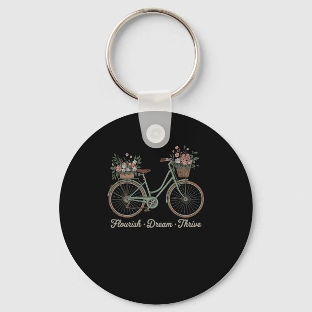 Chaveiro Florescer Sonho Prosperar Floral Bicicleta Trump S (Frente)