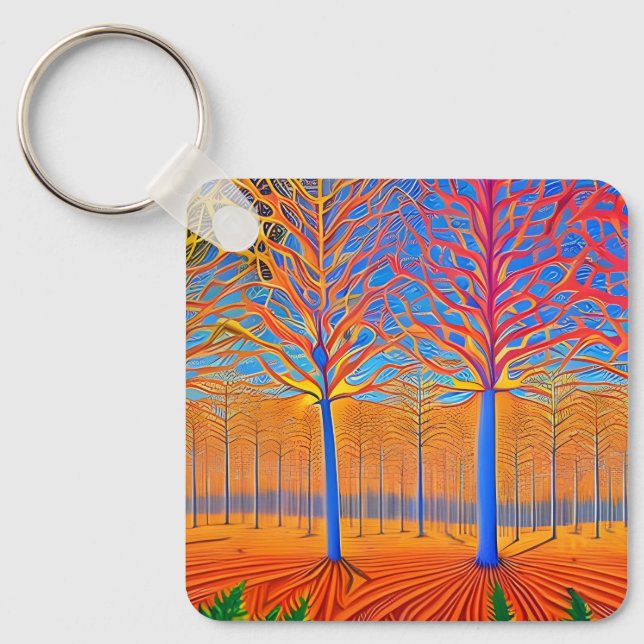 Chaveiro Floresta de Arte Moderna e Atormentada (Frente)