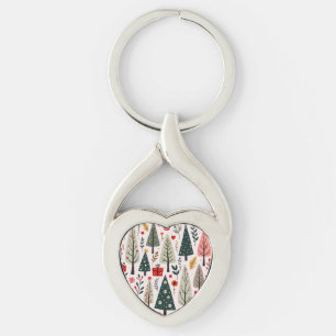 Chaveiro Floresta de Árvore de Natal Whimsso