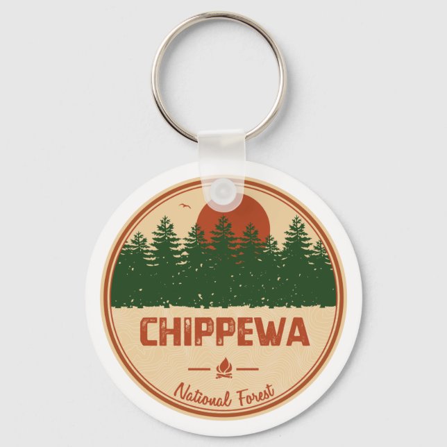 Chaveiro Floresta Nacional de Chippewa (Frente)