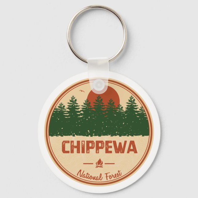 Chaveiro Floresta Nacional de Chippewa (Frente)