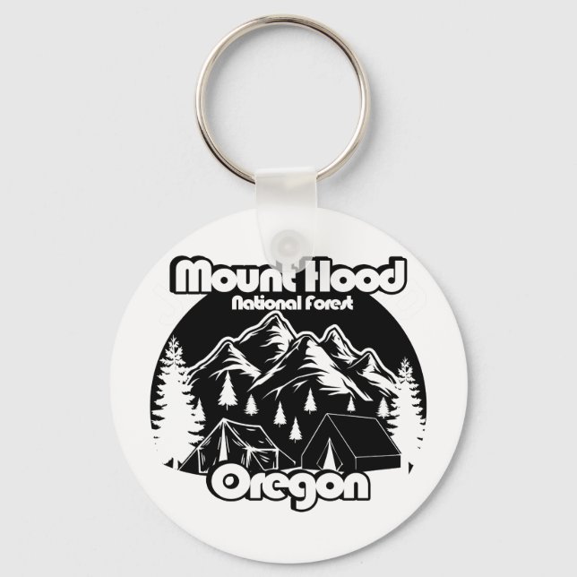 Chaveiro Floresta Nacional do Monte Hood Vintage (Frente)