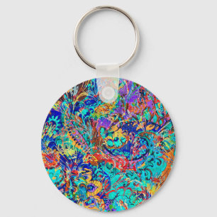 Chaveiro Flórida de vintagem colorida e bonita