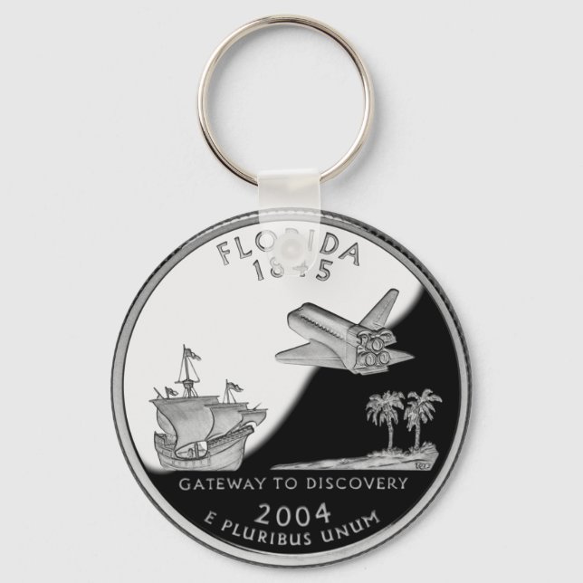 Chaveiro Florida State Faux Quarter (Frente)