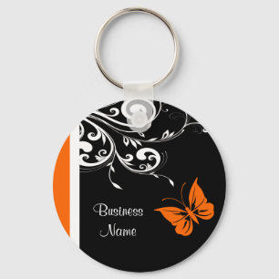 Chaveiro Flourish alaranjado de Butterly