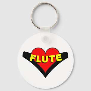 Chaveiro Flute Over Heart