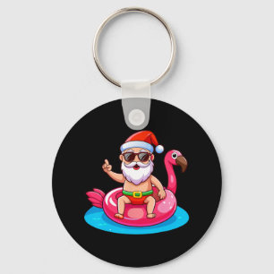 Chaveiro Flutuador Flamingo Natal Divertido na Praia de Nat