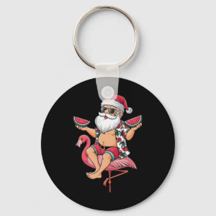 Chaveiro Flutuador Flamingo Natal Em Julho Melancia