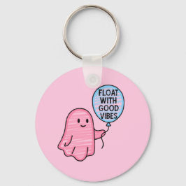 Chaveiro Flutuar com boas vibrações, fofo design