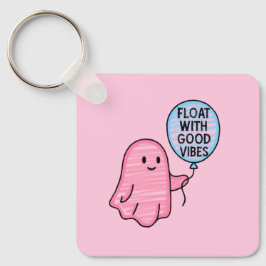 Chaveiro Flutuar com boas vibrações, fofo design