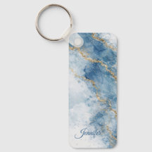 Fluxo Abstrato Brilhante Azul Elegante