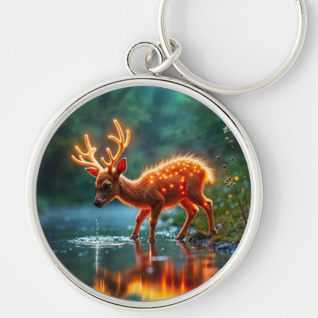 Chaveiro Fluxo de bebida mágica de cervejas (Frente)