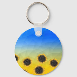 Chaveiro Fluxos de malha azul-amarelos da Ucrânia