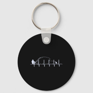 Chaveiro Fly Fishing Batimento Cardíaco Peixe Truta Pesca