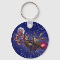 Flying Santa Claus Red Nosed Reindeer