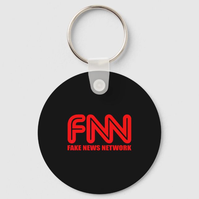 Chaveiro Fnn Fake News Network Apparel Funny Christmas Gift (Frente)