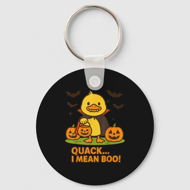 Chaveiro Fodona de Halloween de Pato Engraçado - Quack I Re (Frente)