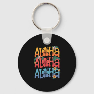 Chaveiro Fofa Aloha Havaiano Férias de Verão Shaka Hibisco