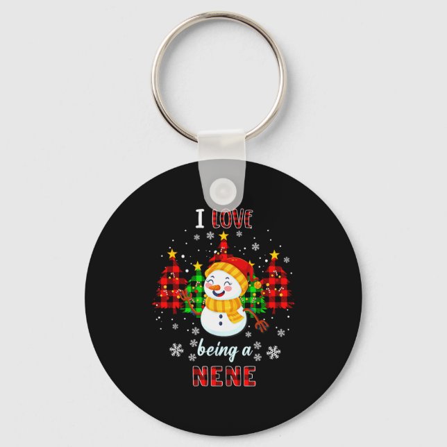 Chaveiro Fofo Eu Amo Ser Um Boneco De Neve Nene Natal Valen (Frente)