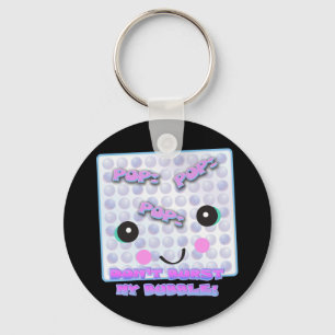 Chaveiro Fofo Kawaii Plástico Bolha