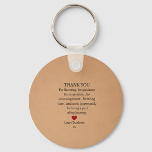 Chaveiro fofo obrigado amor personalizado