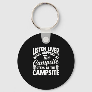 Chaveiro Fogueira de camping vida no acampamento floresta c