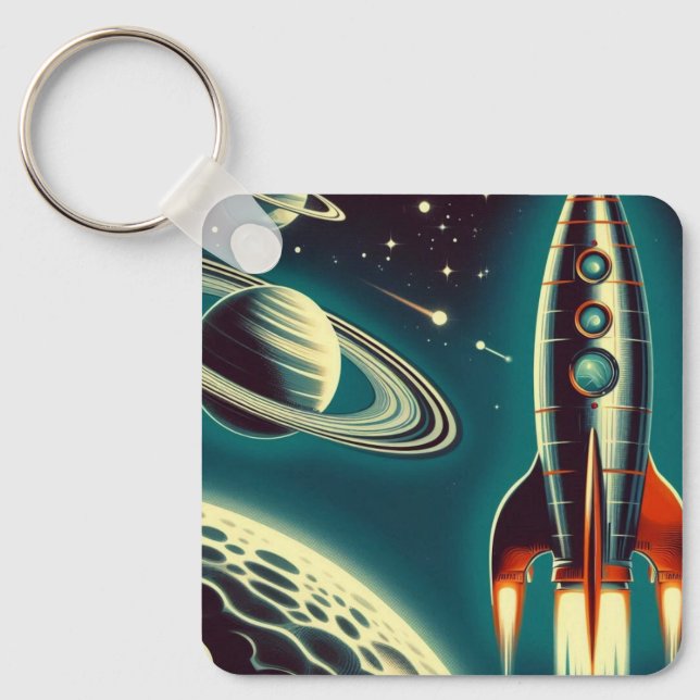 Chaveiro Foguete espacial (Frente)
