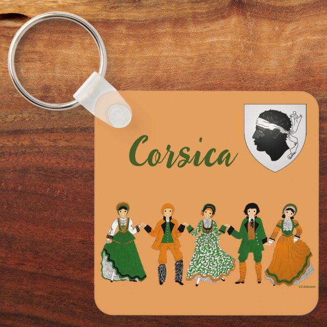 Chaveiro Folclore de CORSE (Frente)