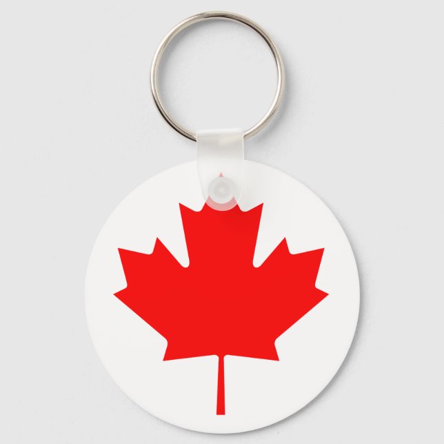 Chaveiro Folha de Mapeamento do Canadá (Frente)