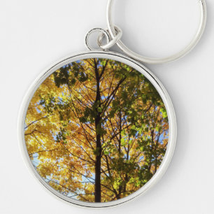 Chaveiro Folhagem Amarelo e Verde