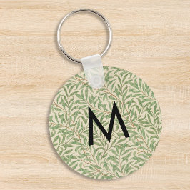 Chaveiro Folhas Botânicas de Salgueiro Monogramadas William