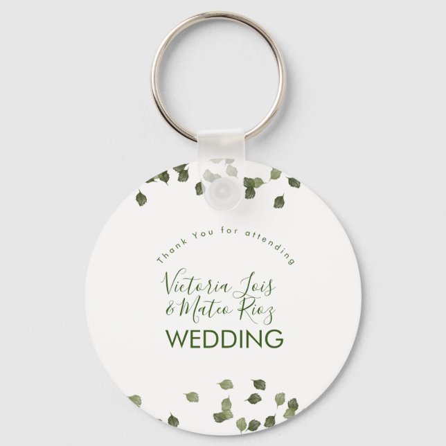 Chaveiro Folhas Caem Outono Verdor Obrigado    (Frente)