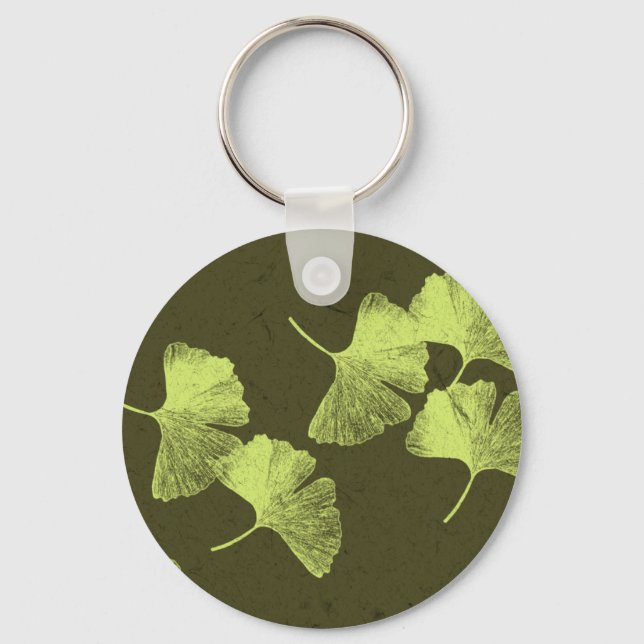 Chaveiro Folhas de Ginkgo (Frente)