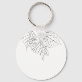 Chaveiro Folhas de madeira