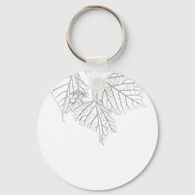 Chaveiro Folhas de madeira (Frente)