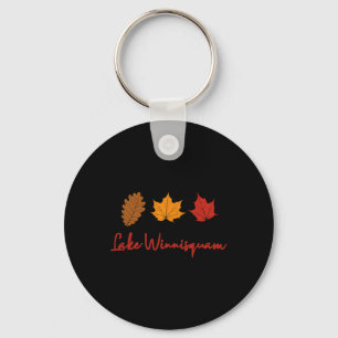Chaveiro Folhas de Outono de Lake Winnisquam Folhagem de Ou