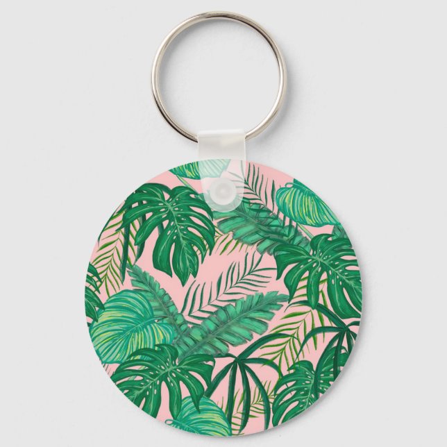 Chaveiro Folhas tropicais (Frente)