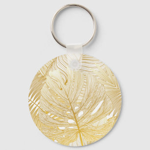 Chaveiro Folhas tropicais de palma: padrão de colheita.