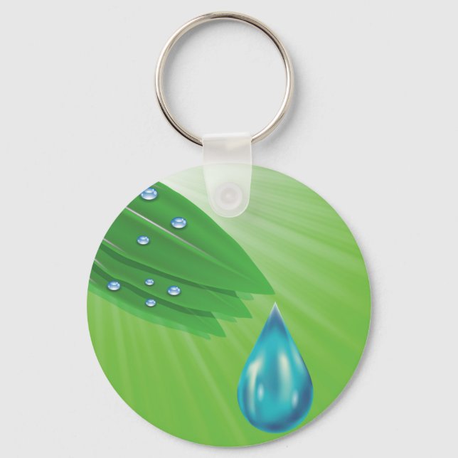 Chaveiro folhas verdes (Frente)