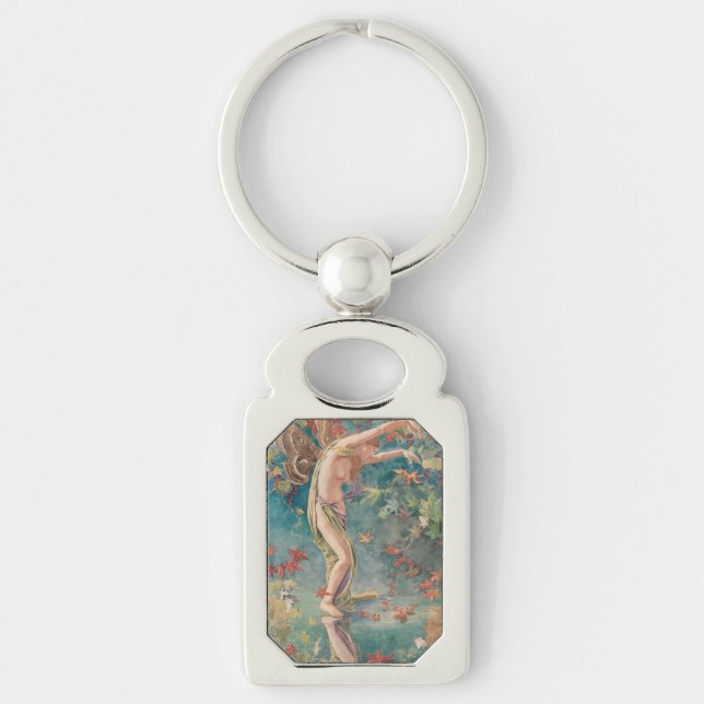 Chaveiro Folhas Vintage Victorian Autumn Scattering (Frente)