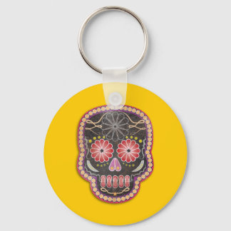 Chaveiro Folk Art Skull - Dia dos mortos