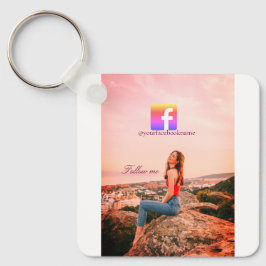 Chaveiro follow us facebook username social media photo 