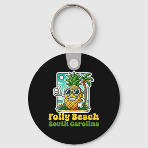 Chaveiro Folly Beach Carolina do Sul Sc Abacaxi Fofo Polega